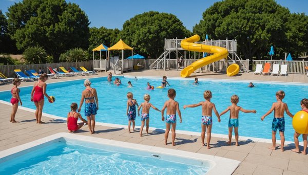 Vacances en famille au camping de l'île d'oléron avec piscine